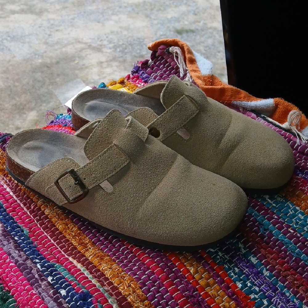 Hot Cakes Tan Suede Slip-On Shoes